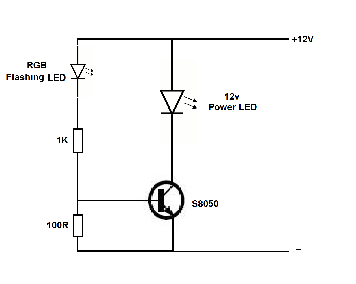 Schematic Diagram Led Flasher
