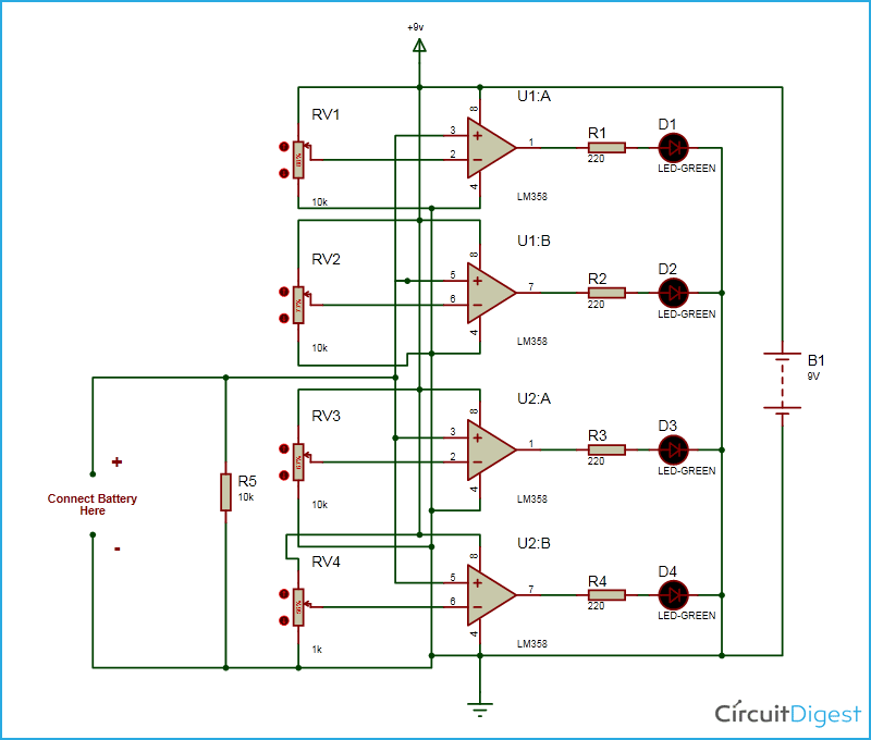 Schematic Diagram Battery Monitor