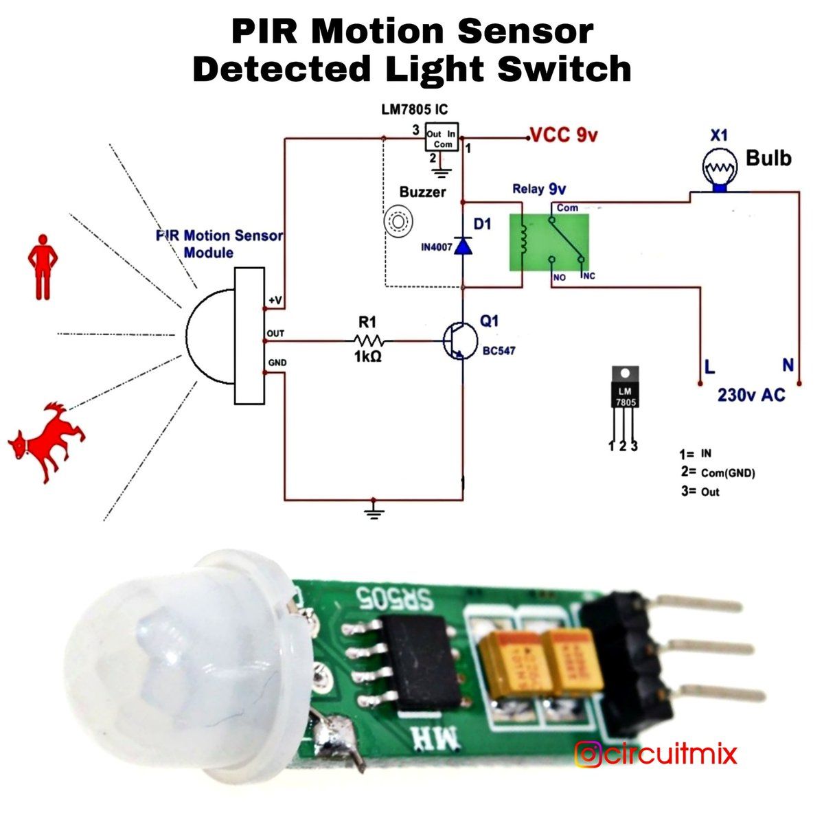 Schematic Diagram Pir Sensor