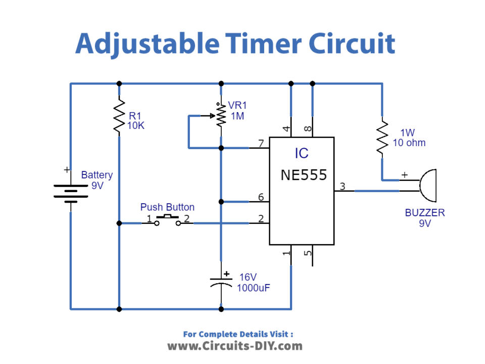 Schematic Diagram 555 Timer