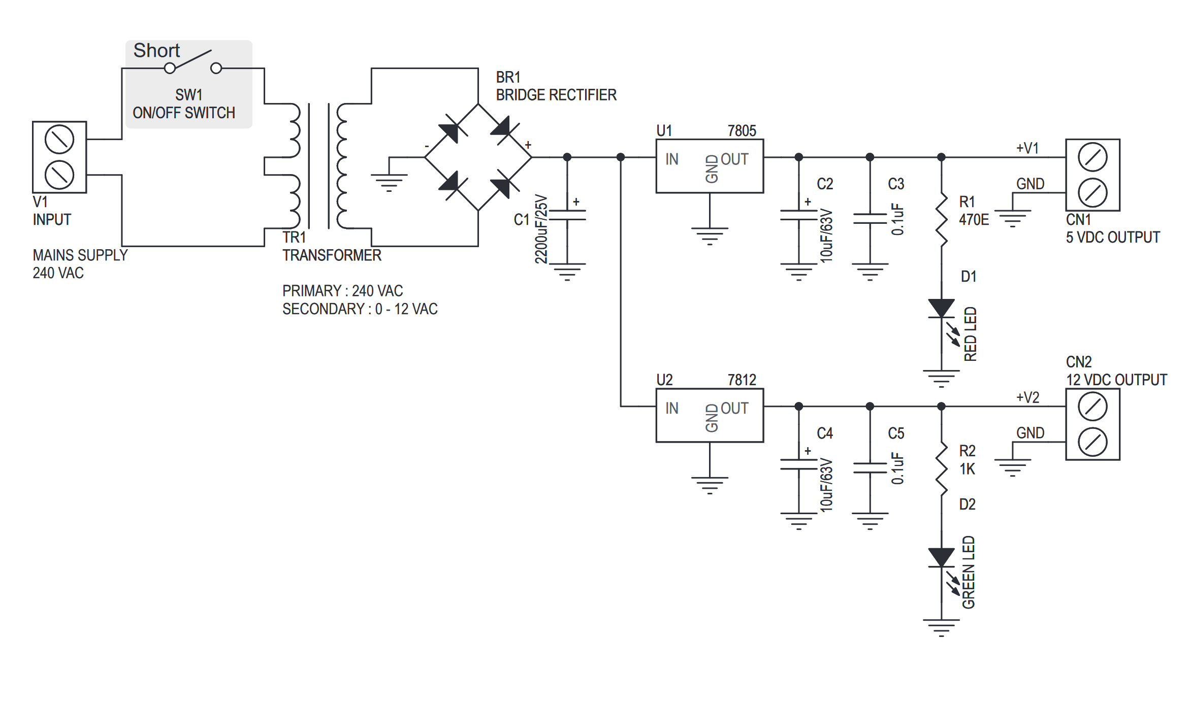 Schematic Diagram Power Supply
