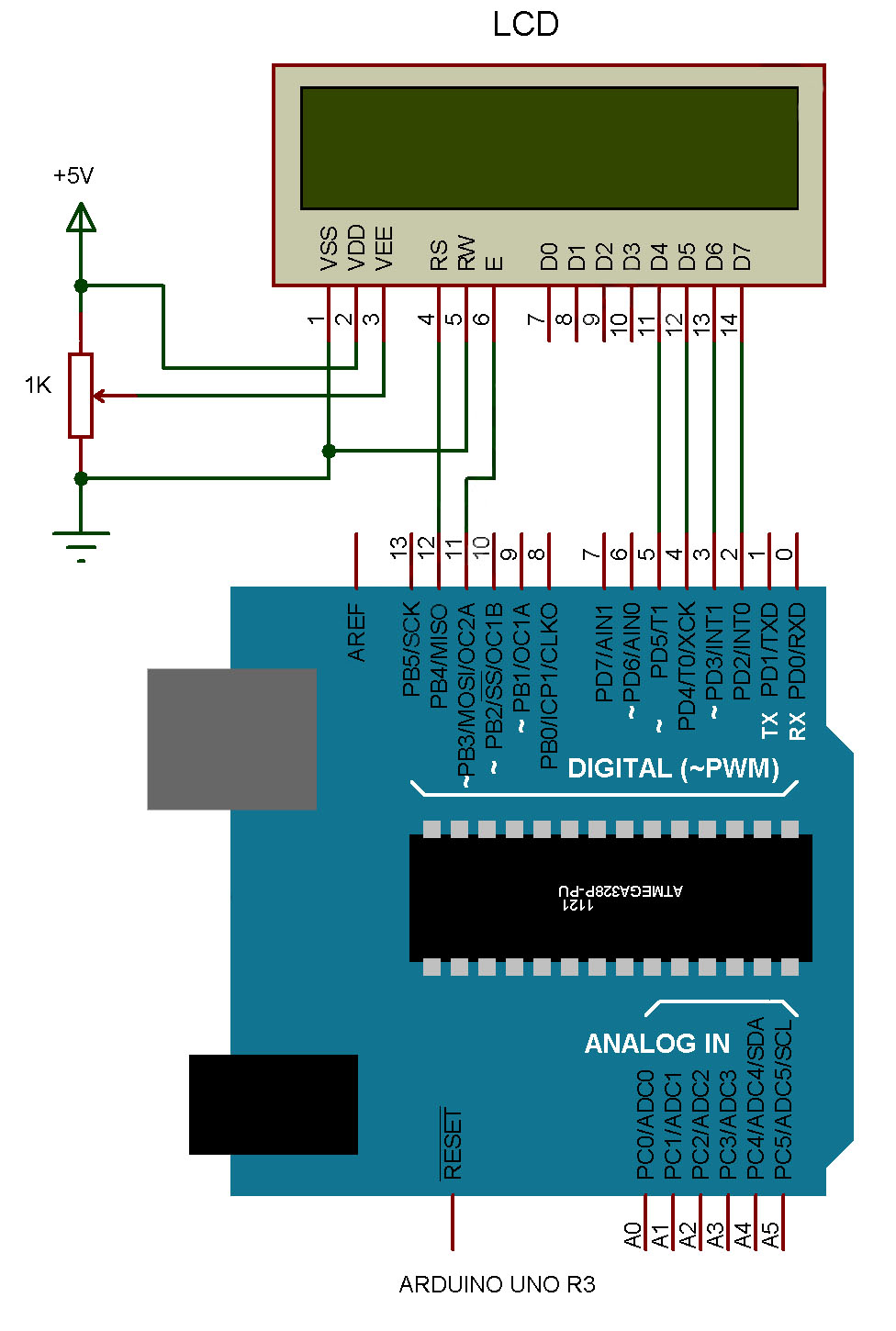 Schematic Diagram Lcd Display