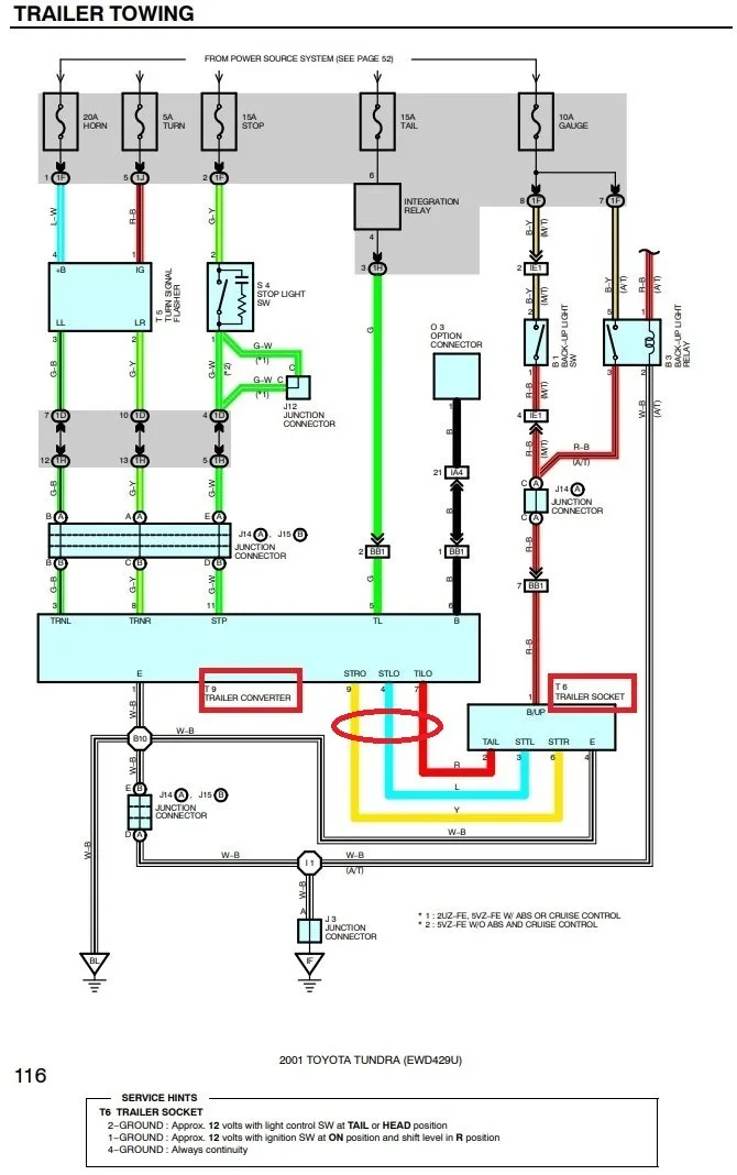01 First Gen Trailer Wire Diagram Toyota Tundra Forum