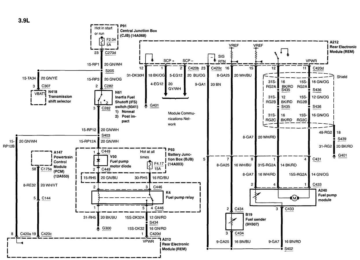 01 Lincoln Continental Wiring Diagram