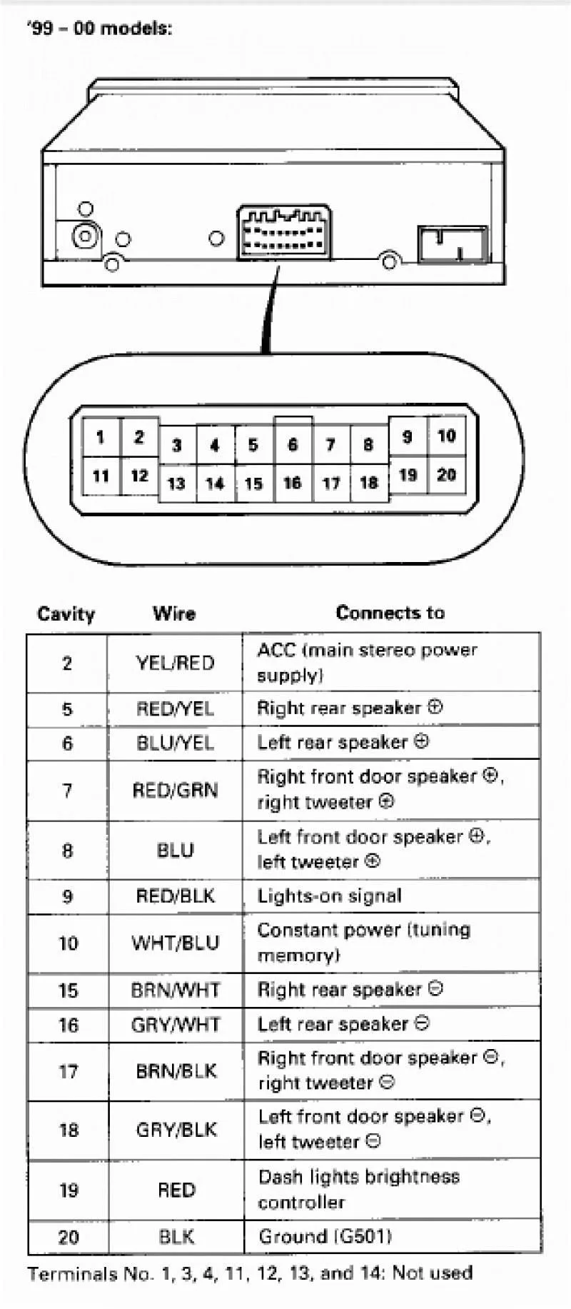01 Tacoma Radio Wiring Diagram