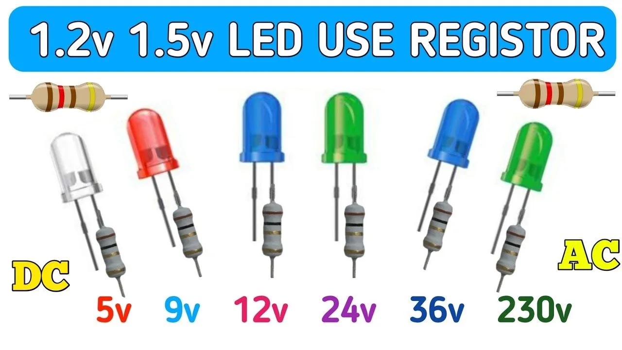 1 2V 1 5V Led Resistor Values And Applications
