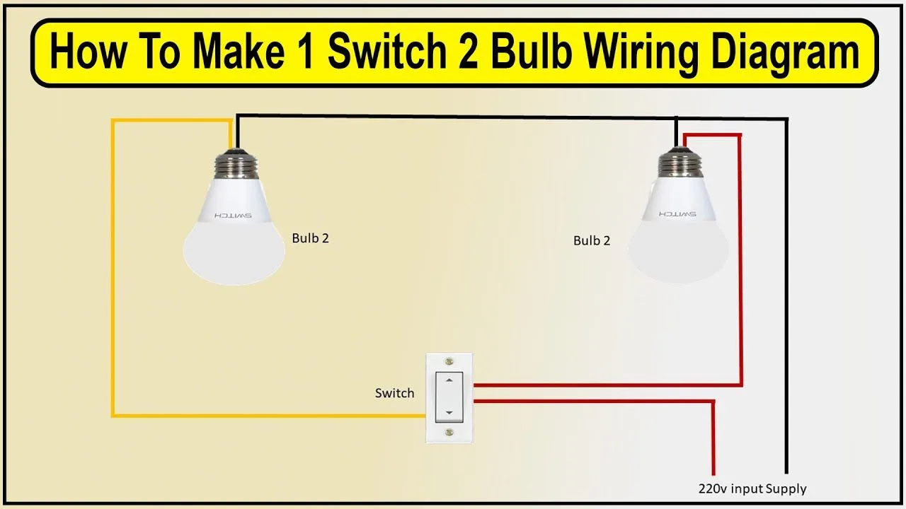 1 Switch 2 Bulb Wiring Diagram Step By Step Guide