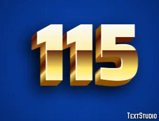 115 Text Effect And Logo Design Number