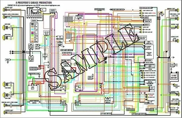 11X17 Color Wiring Diagram For Bmw R65 1986 1987 R80 1985 1987 27 09 Picclick Ca