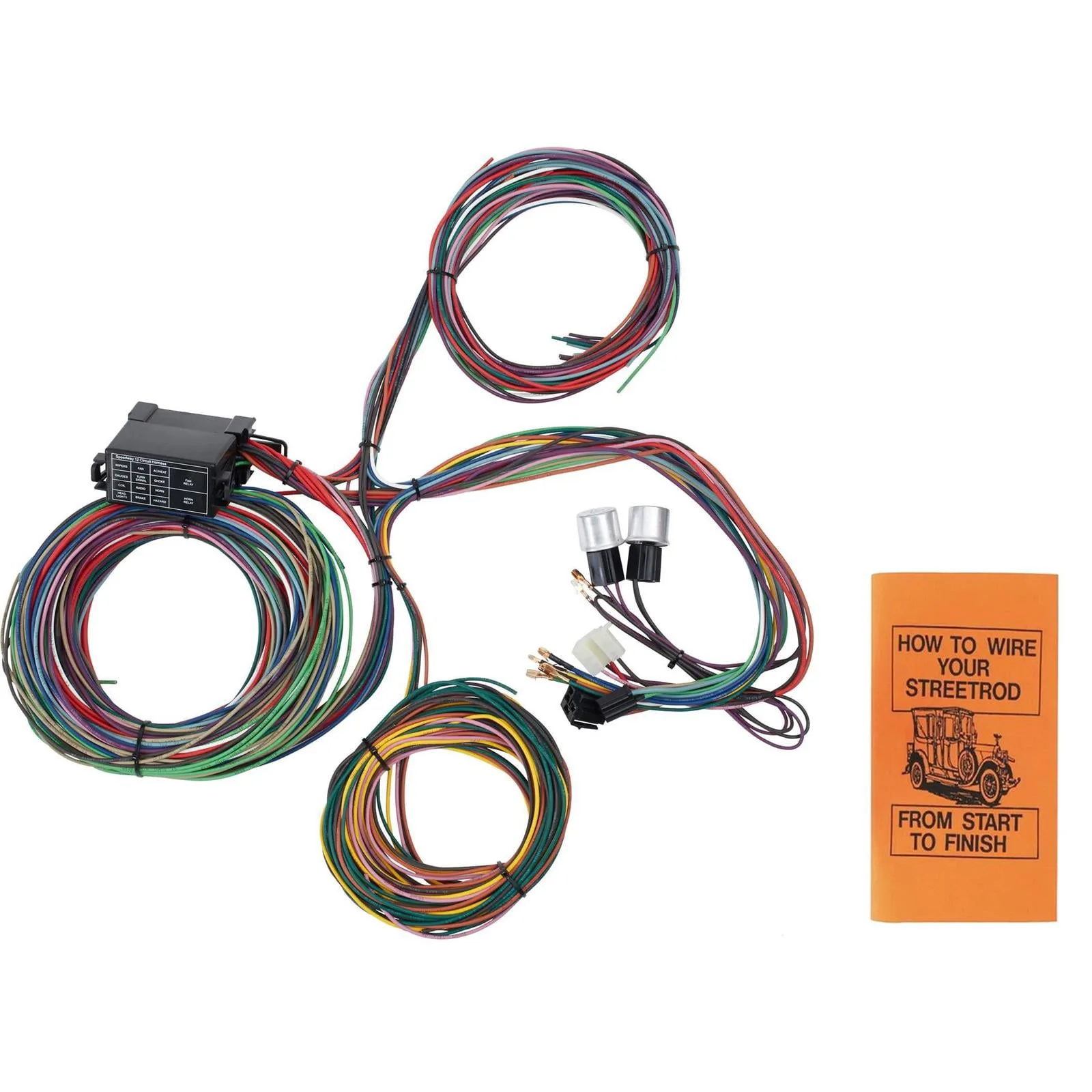 12 Circuit Universal Automotive Wiring Harness And How To Wire Your Street Rod Instruction Book