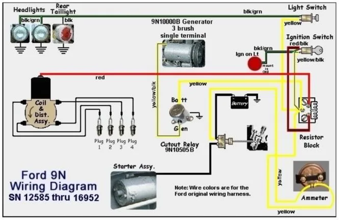 12 Volt Wiring Diagram For 8N Ford Tractor