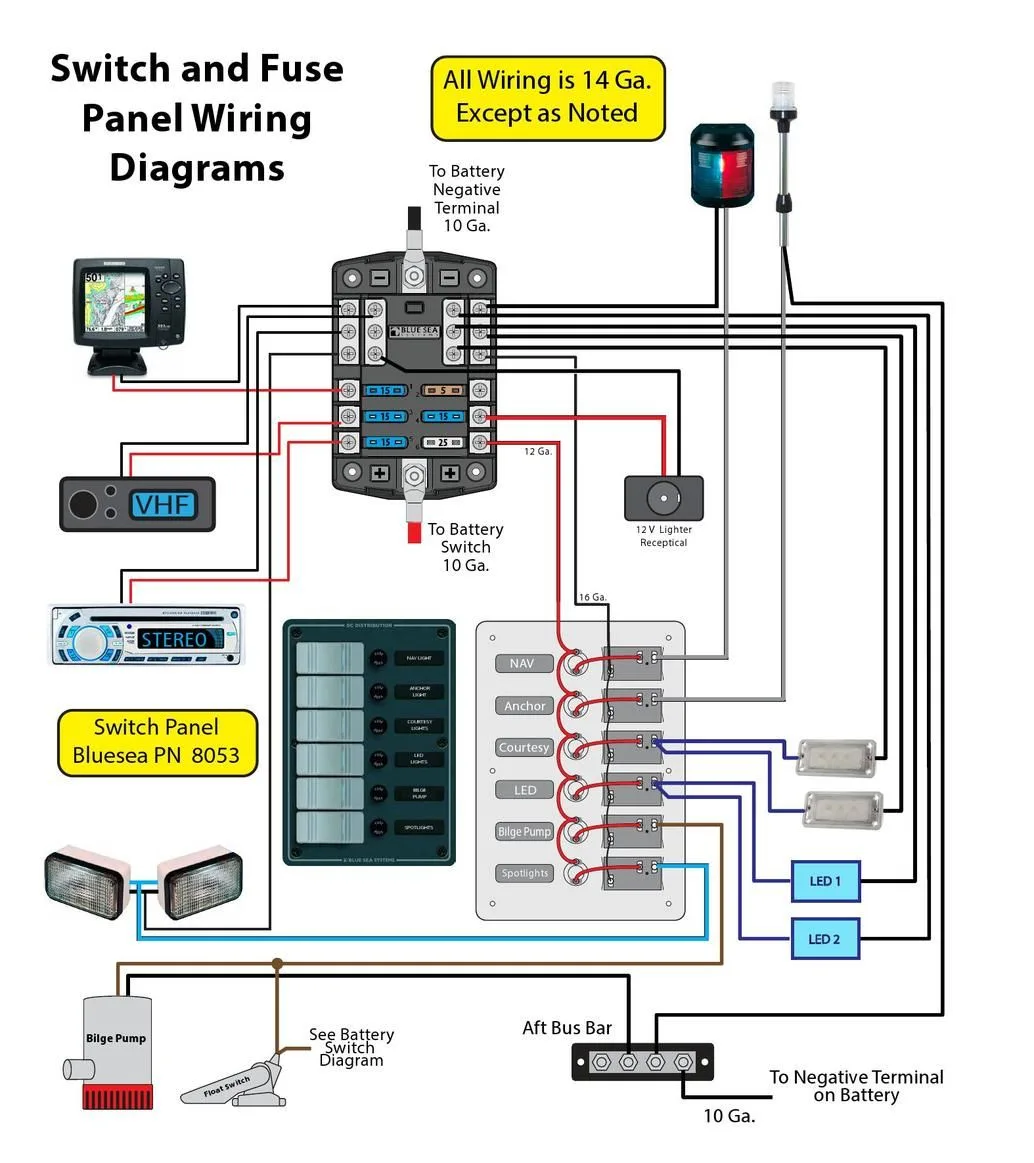 12 Volt Wiring Diagram For Vintage Boats