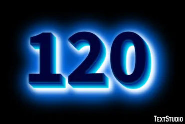 120 Text Effect And Logo Design Number