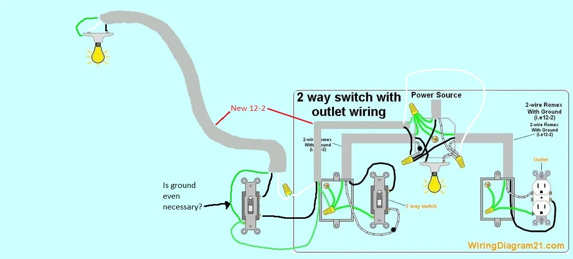 120V Light Switch Electrical Wiring Diagrams