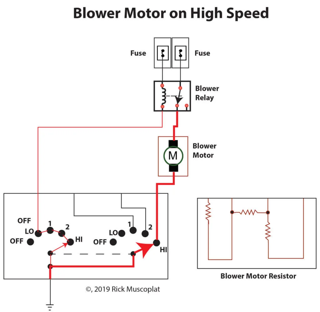 12135105 Blower Motor Resistor Wiring Diagram Ecoced