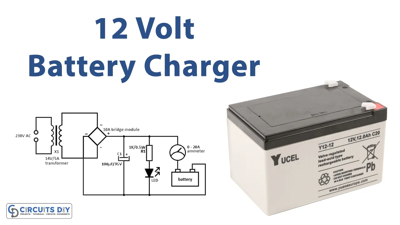 12V 120Ah Battery Charger Circuit Diagram
