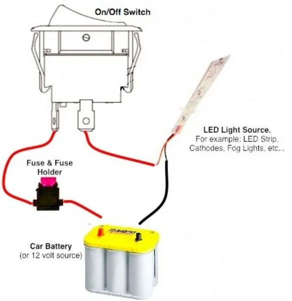 12V 2 Way Switch Wiring Diagram