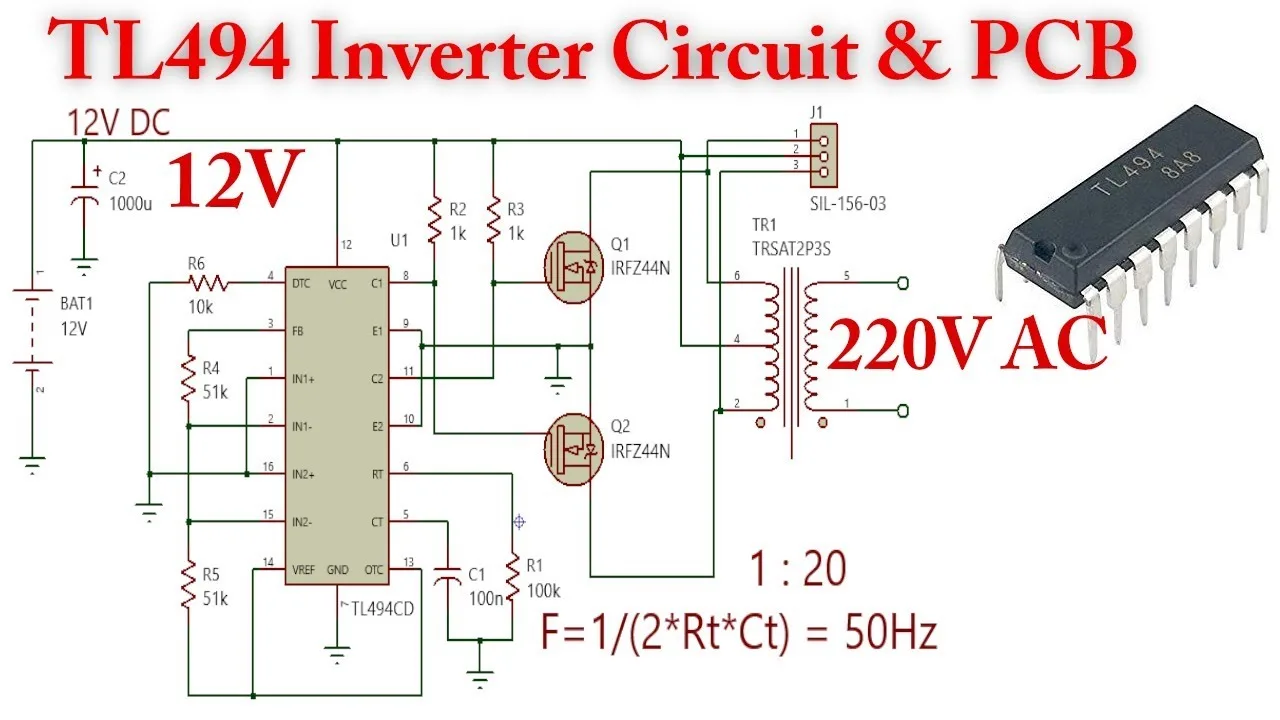 12V 220V Inverter Schematic Diagram