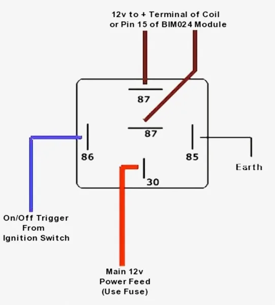 12V 30A Relay 4 Pin Wiring Diagram