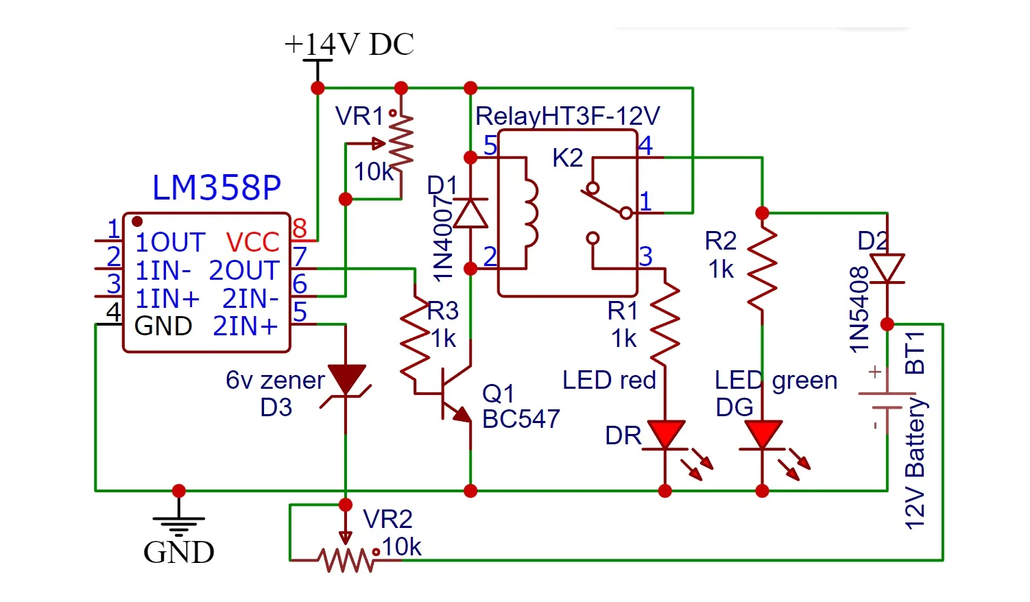 12V 40Ah Battery Charger Circuit Diagram