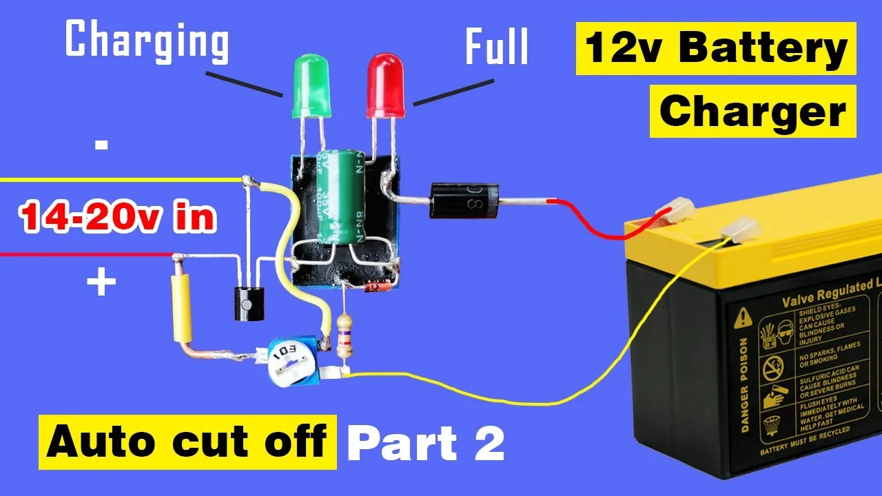 12V Battery Charger Circuit Li Ion Li Po Protection Circuit