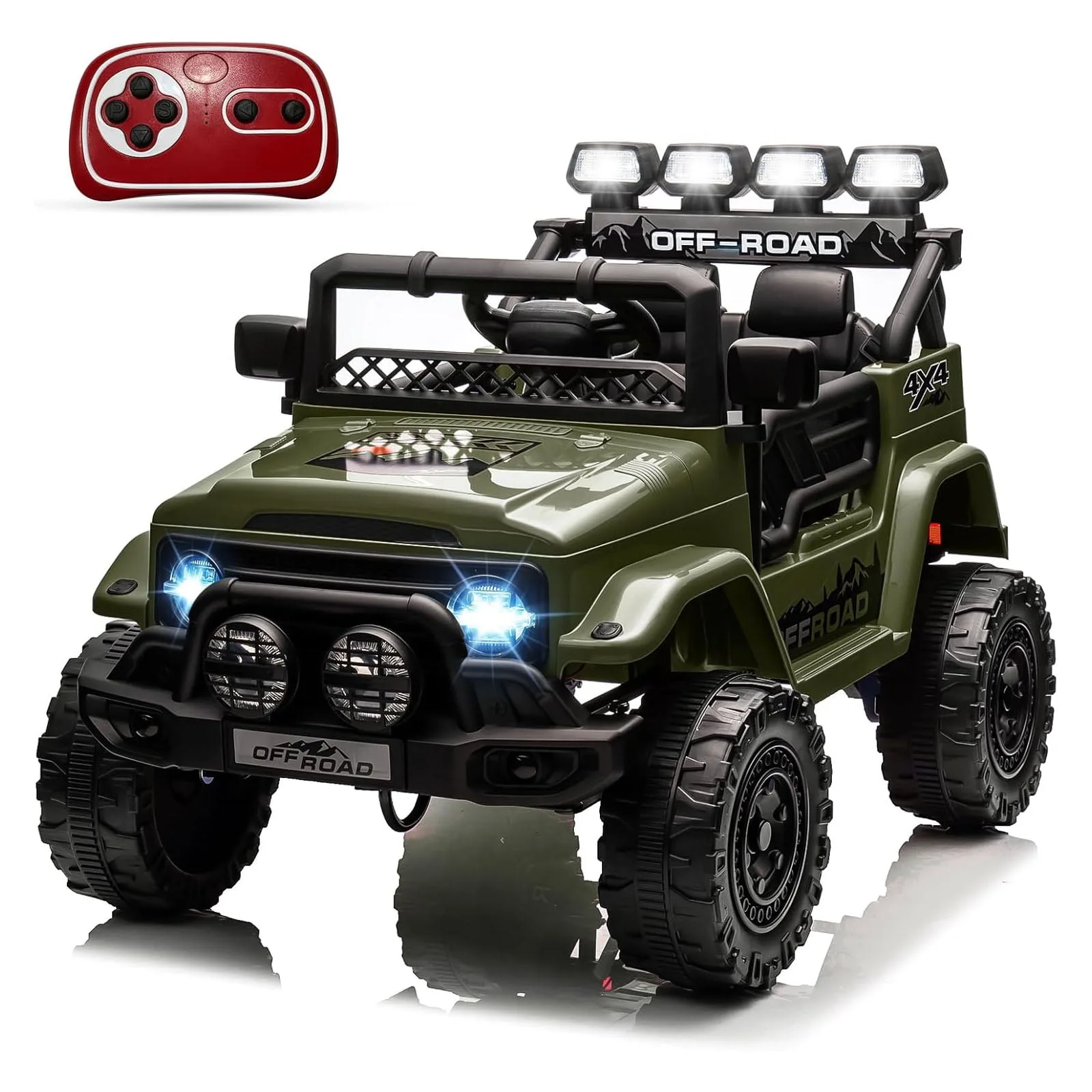 12V Ride On Truck Car 2Wd Electric Car With Remote Control Electric Car For Kids With Spring
