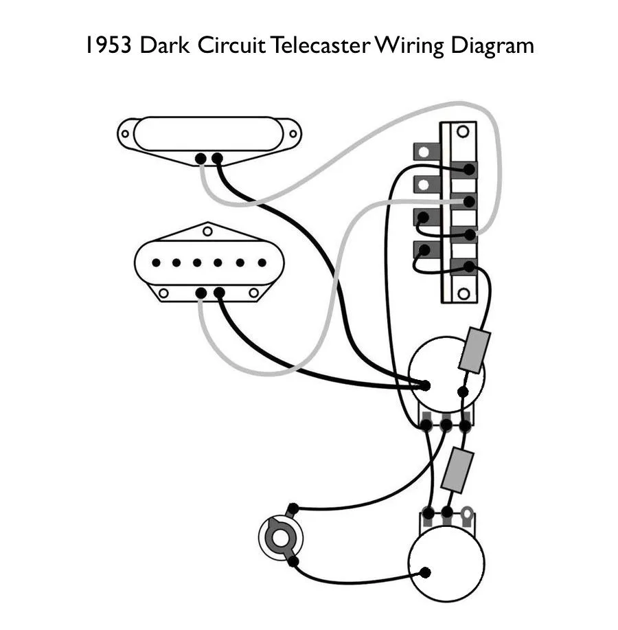 1953 Dark Circuit Telecaster Wiring Diagram