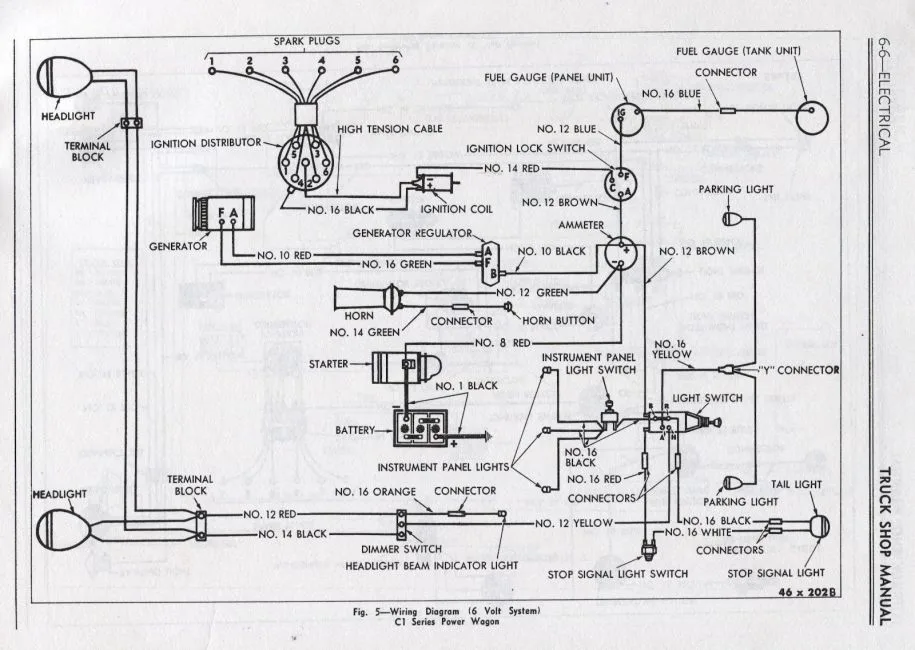 1954 Chevy Wiring Diagram 12V