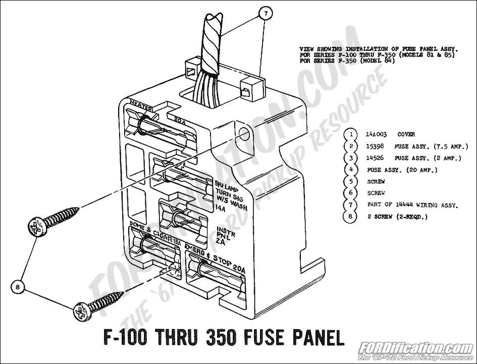 1954 Ford F100 Wiring Diagram