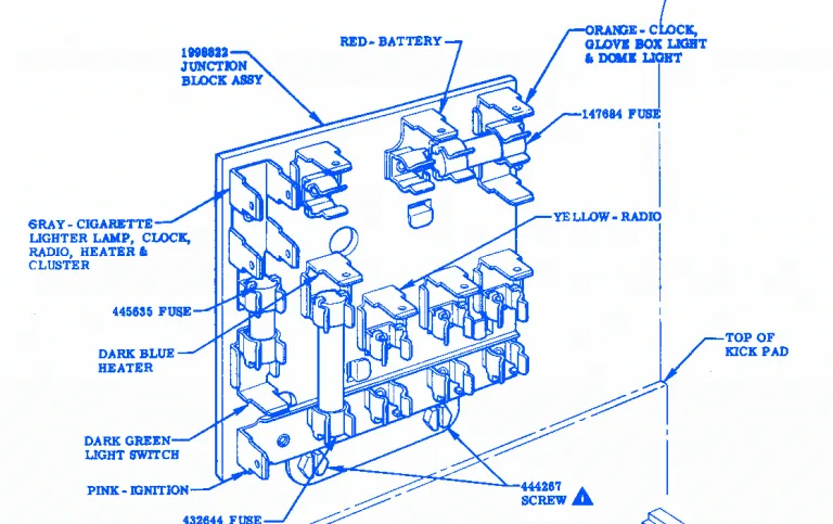 1955 Chevy Fuse Panel Diagram