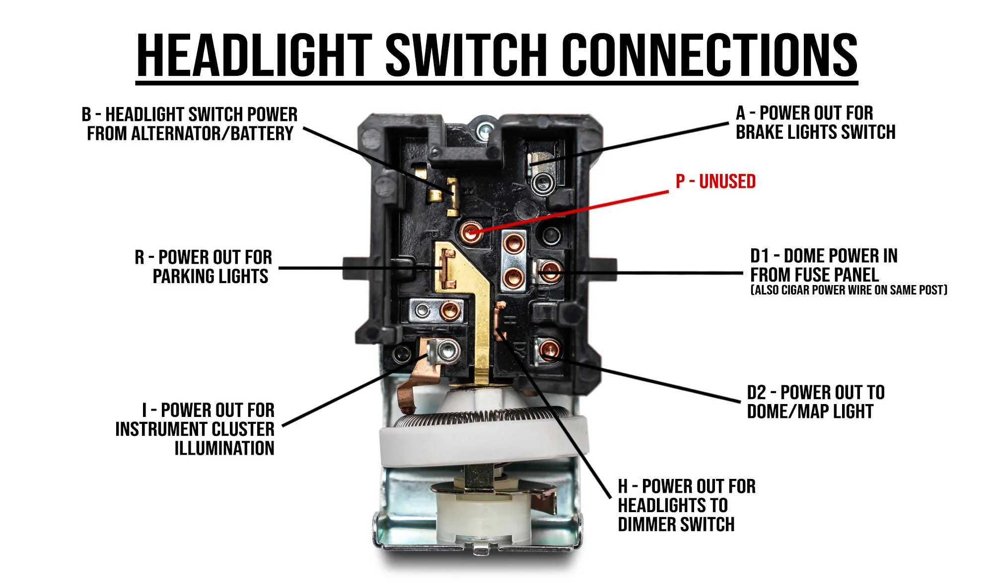1956 Ford Headlight Switch Wiring Diagram