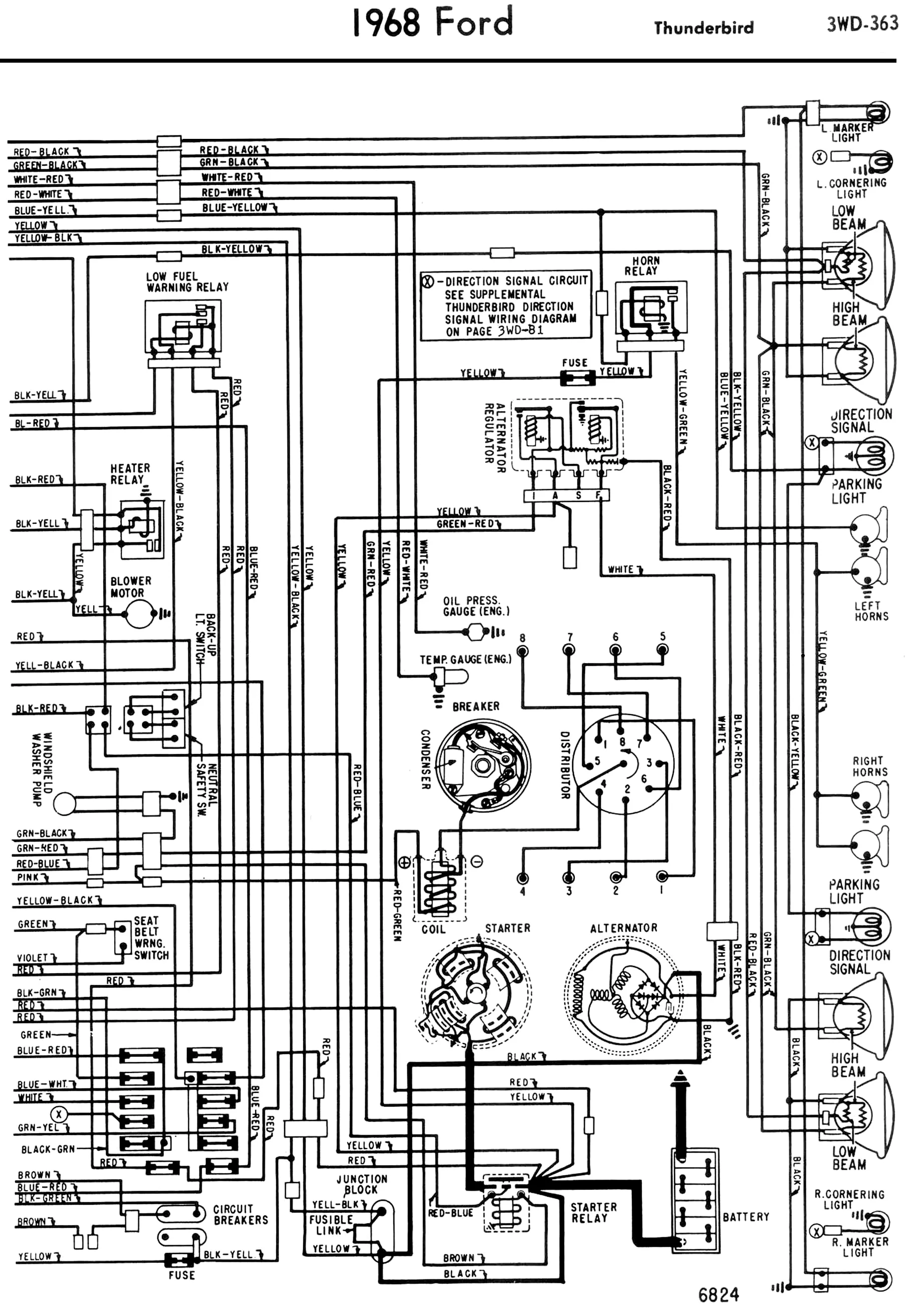 1956 Ford Mainline Wiring Diagram