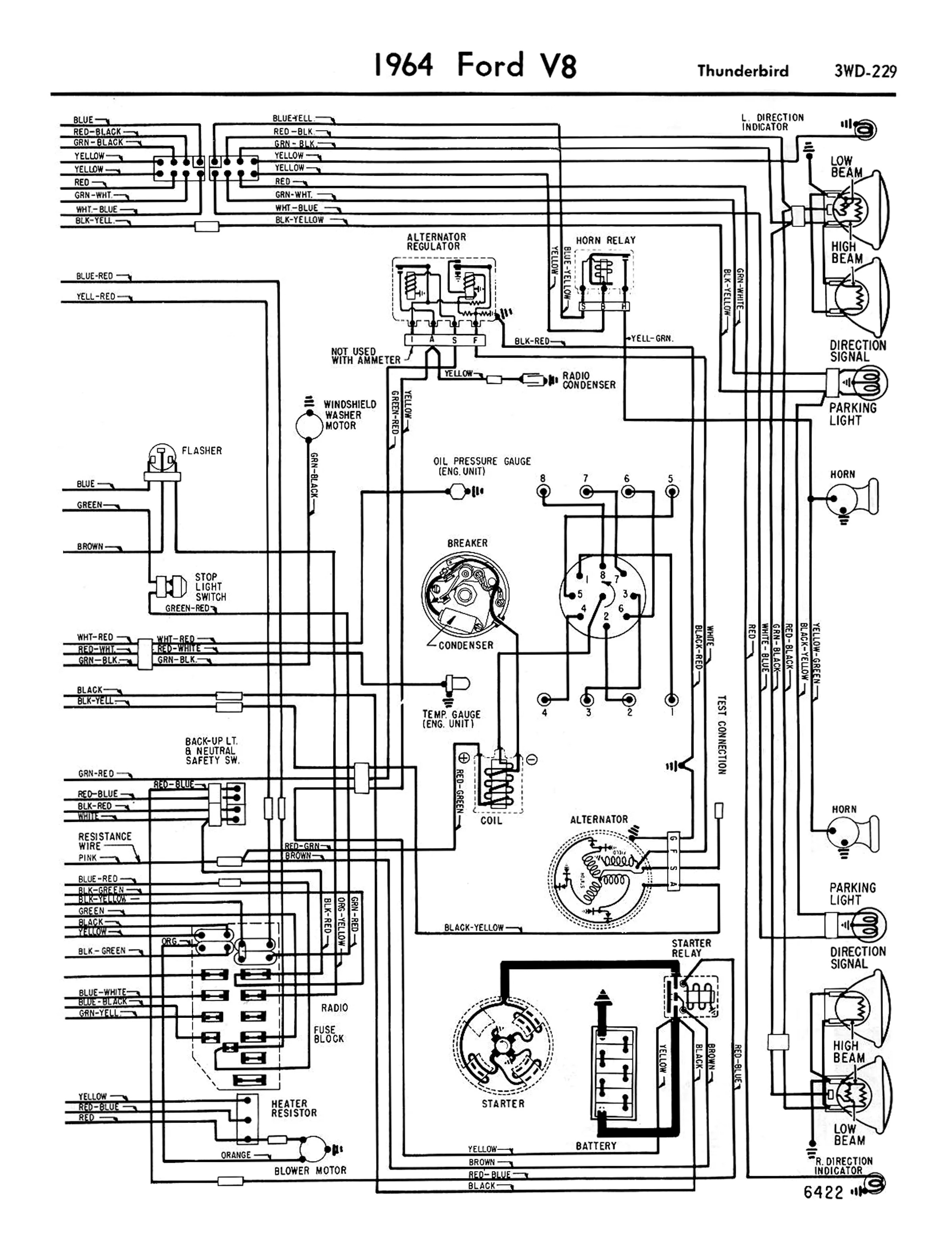 1956 Ford Thunderbird Wiring Schematic Wiring Diagram