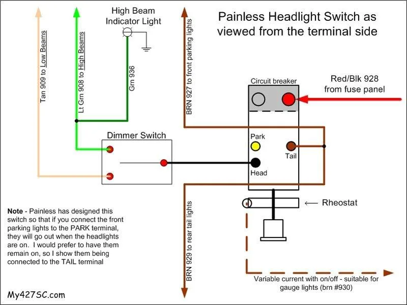 1956 Gm Light Switch Wiring Diagram