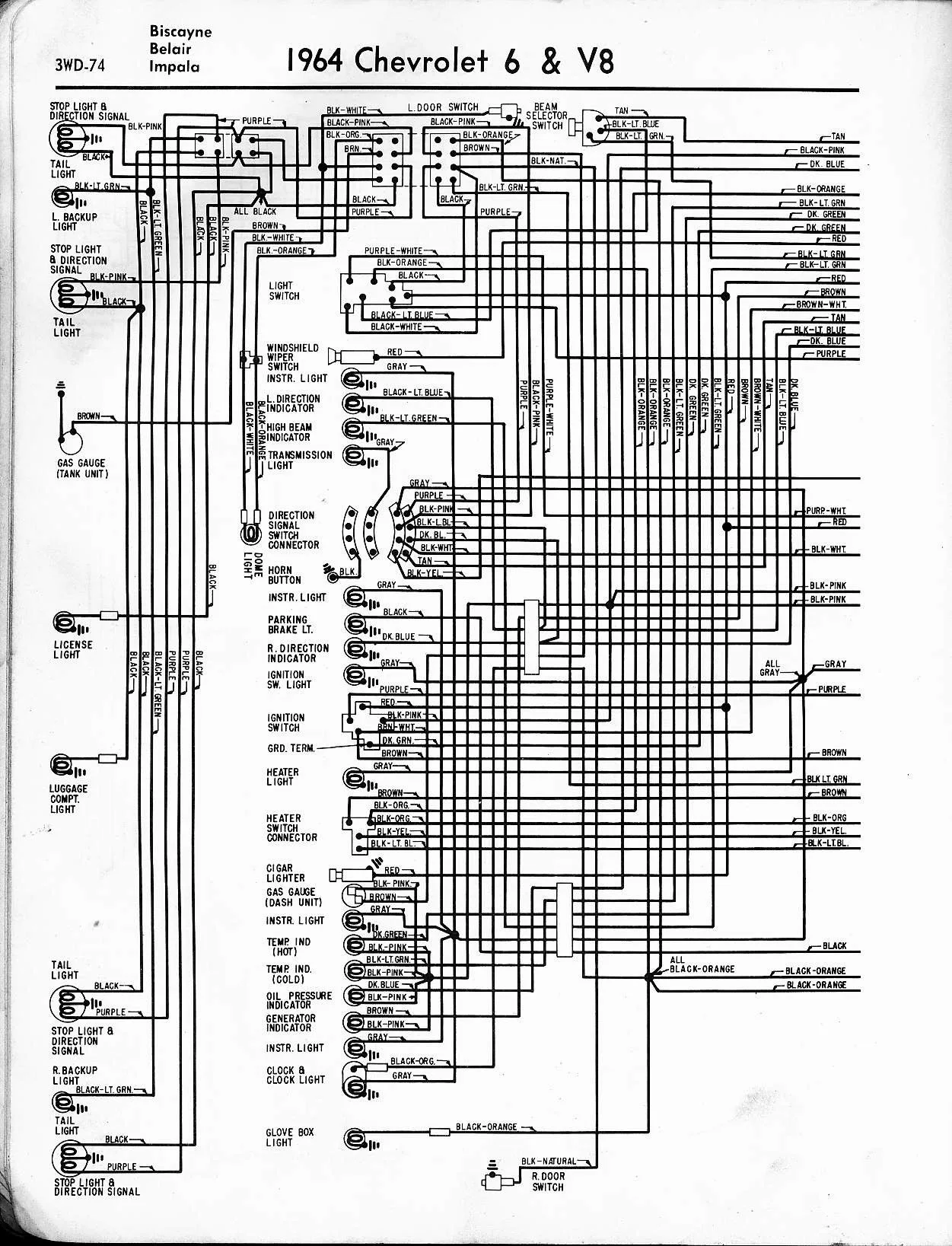 1958 Chevy Bel Air Wiring Diagram