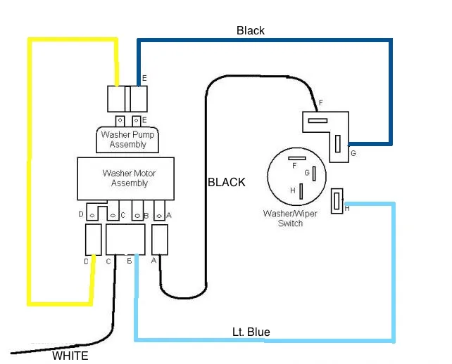 1958 Wiper Motor Vacuum Hose Diagram