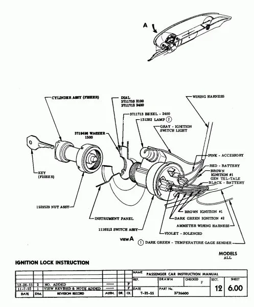 1959 Chevy Apache Ignition Switch Wiring