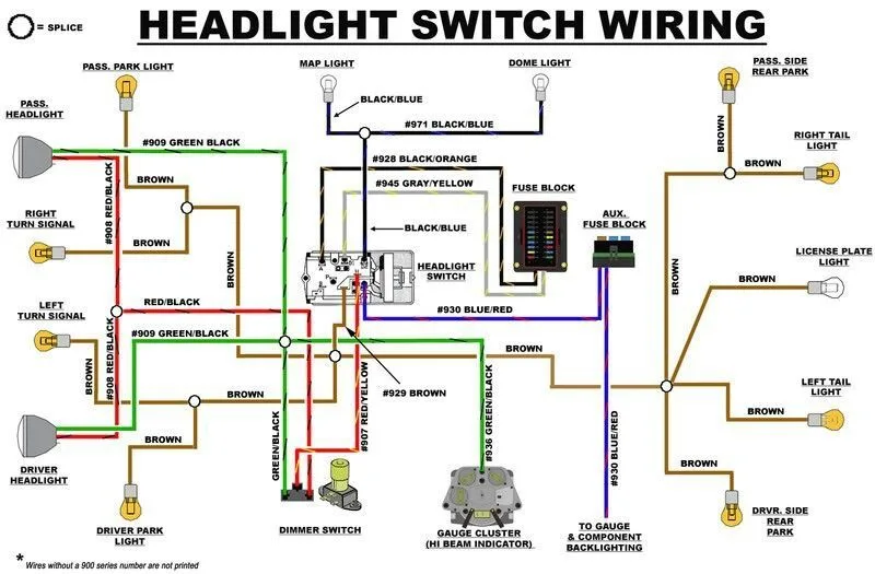 1960 Truck Headlight Switch Wiring Diagram