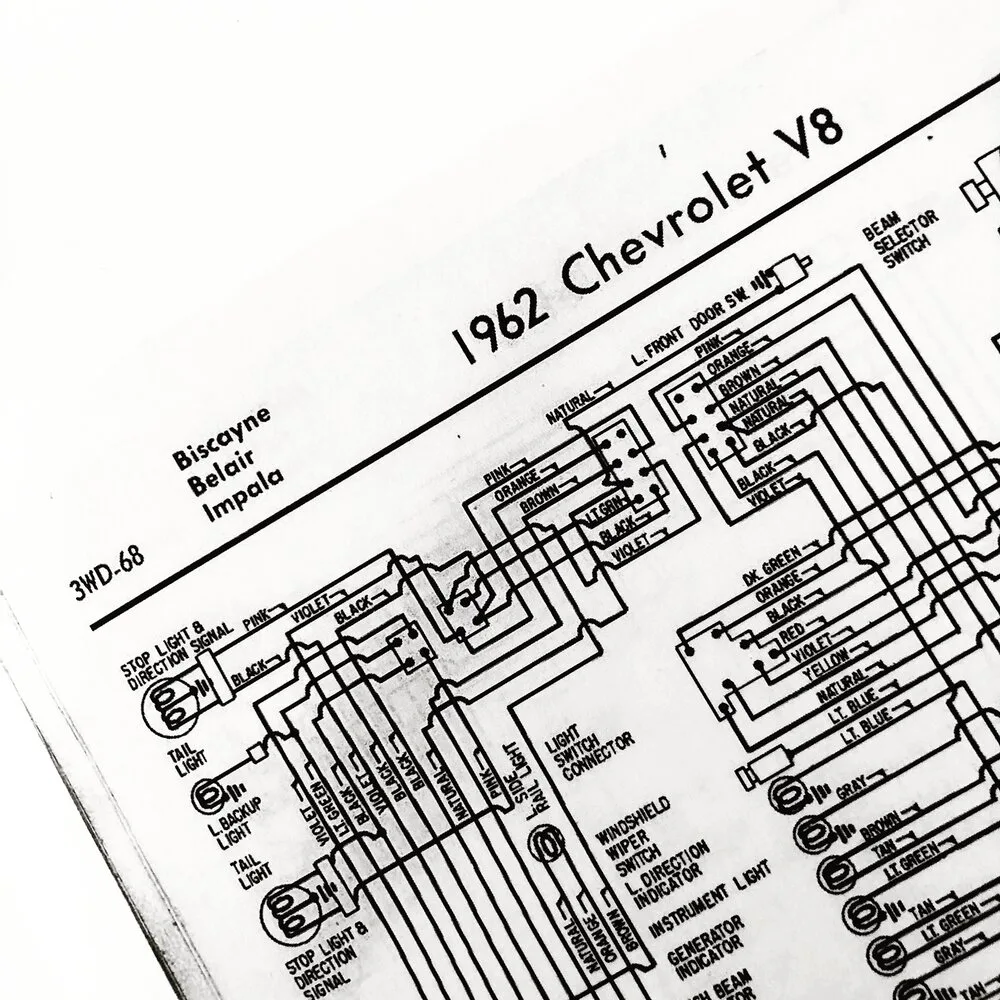 1962 Chevrolet Impala Wiring Diagram