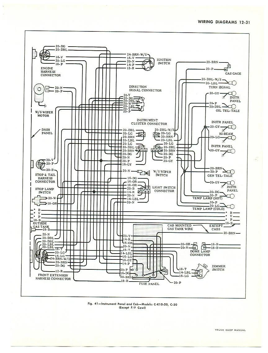 1964 Chevy C10 Wiring Diagram