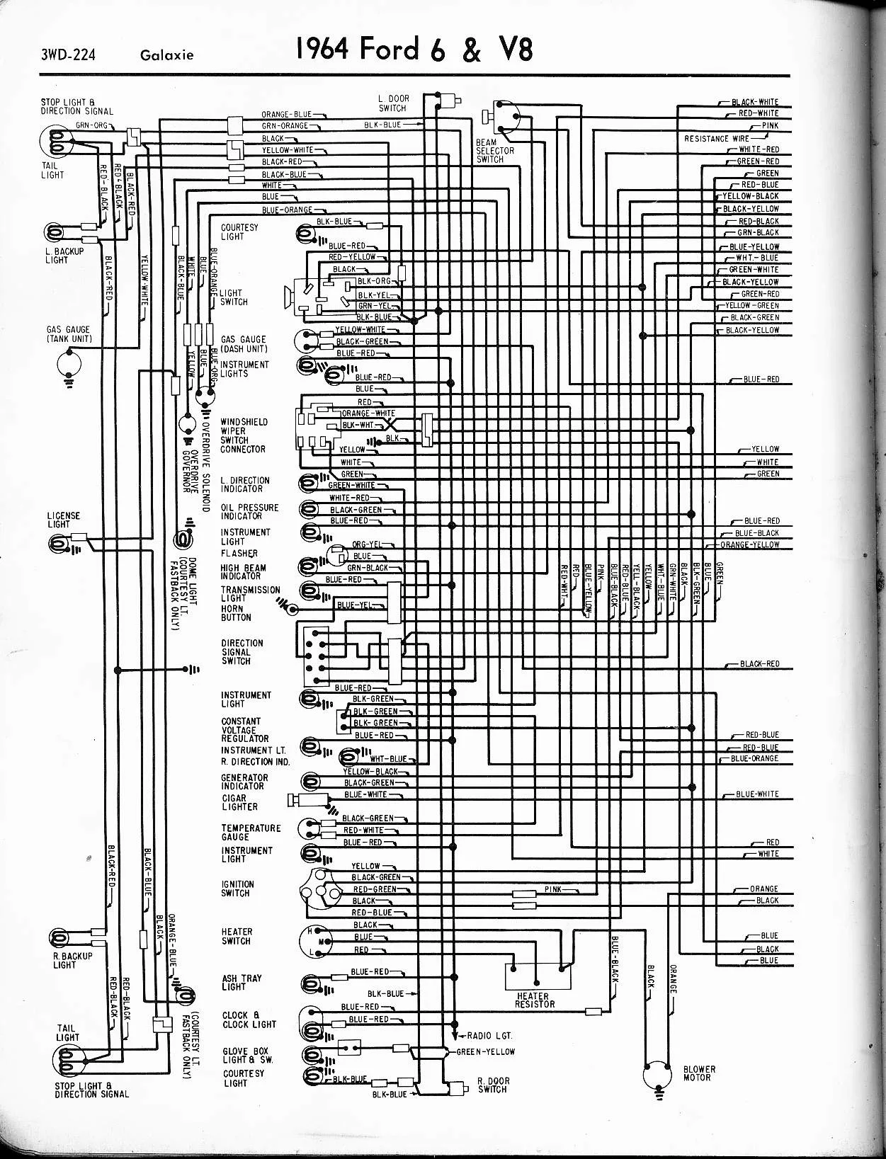 1964 Ford Galaxie 500 Xl Wiring Diagram Homemademed