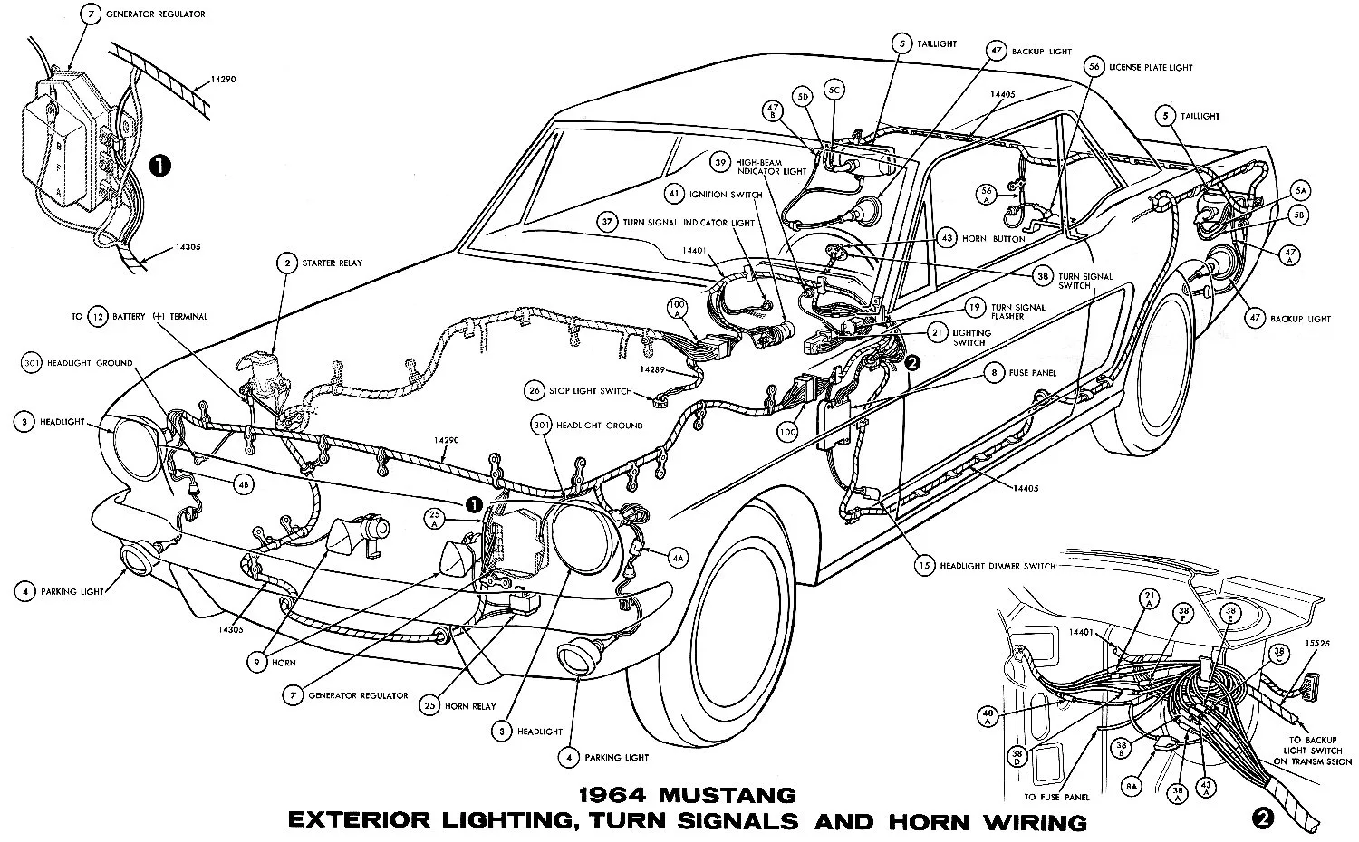 1965 Mustang Headlight Switch Wiring Diagram