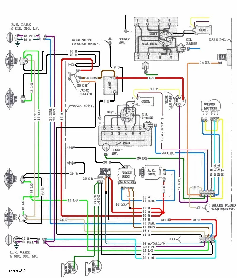 1966 Chevelle Fuse Box Diagram