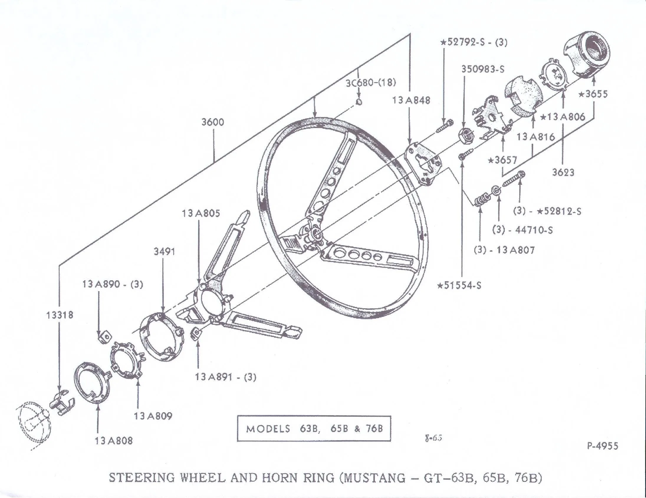 1966 Ford Diagram Horn