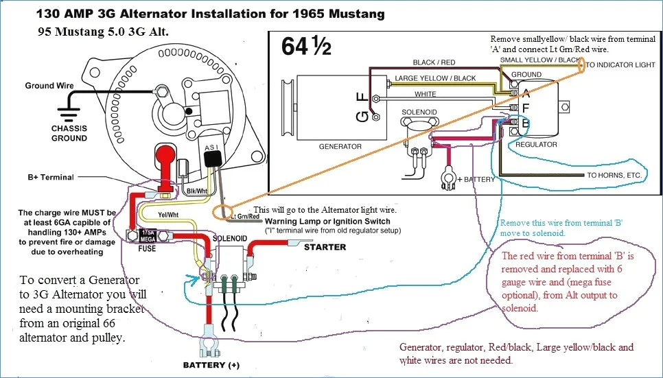 1966 Mustang Alternator Wiring