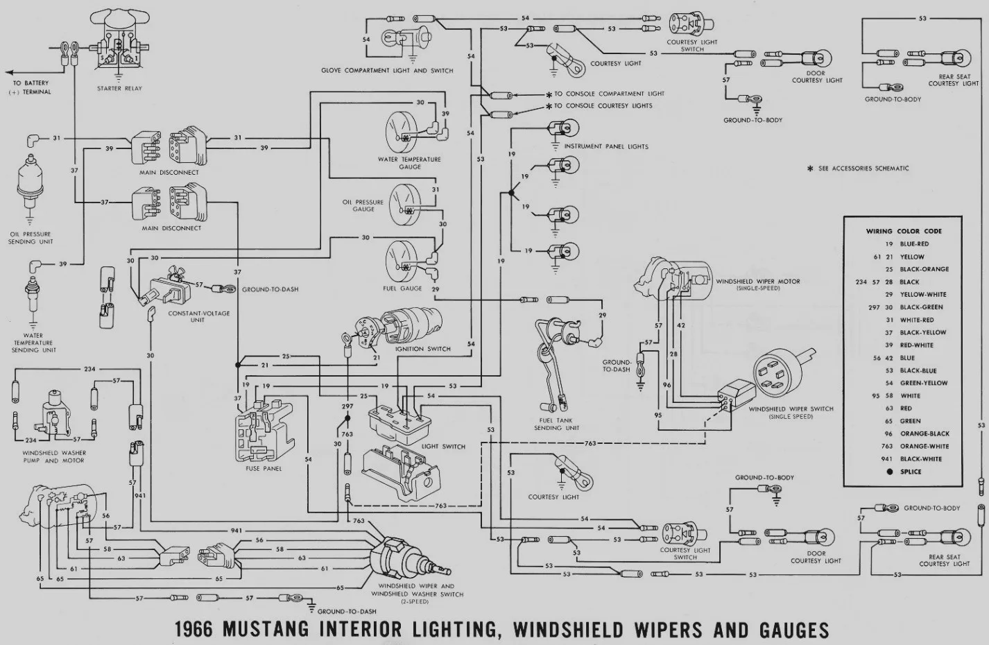 1966 Mustang Console Wiring Diagram Wiring Diagram
