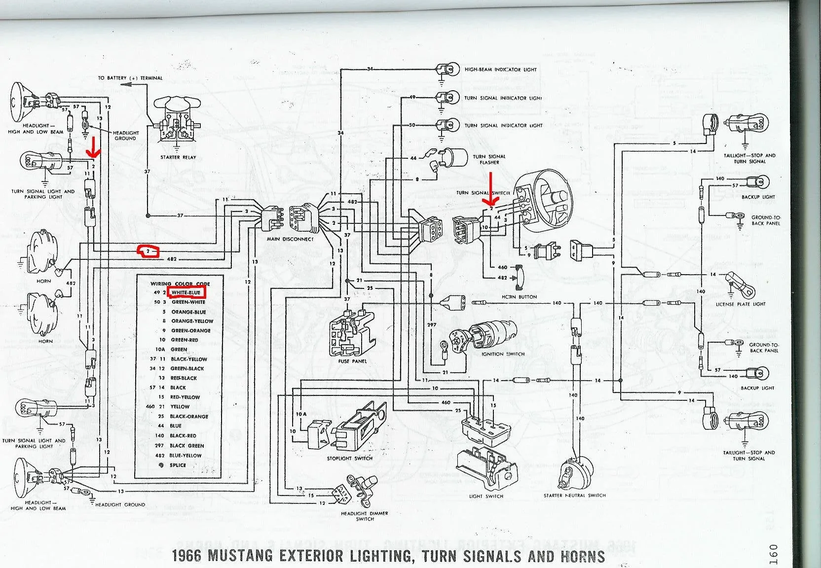 1966 Mustang Ez Wire Harness Light Switch Diagram