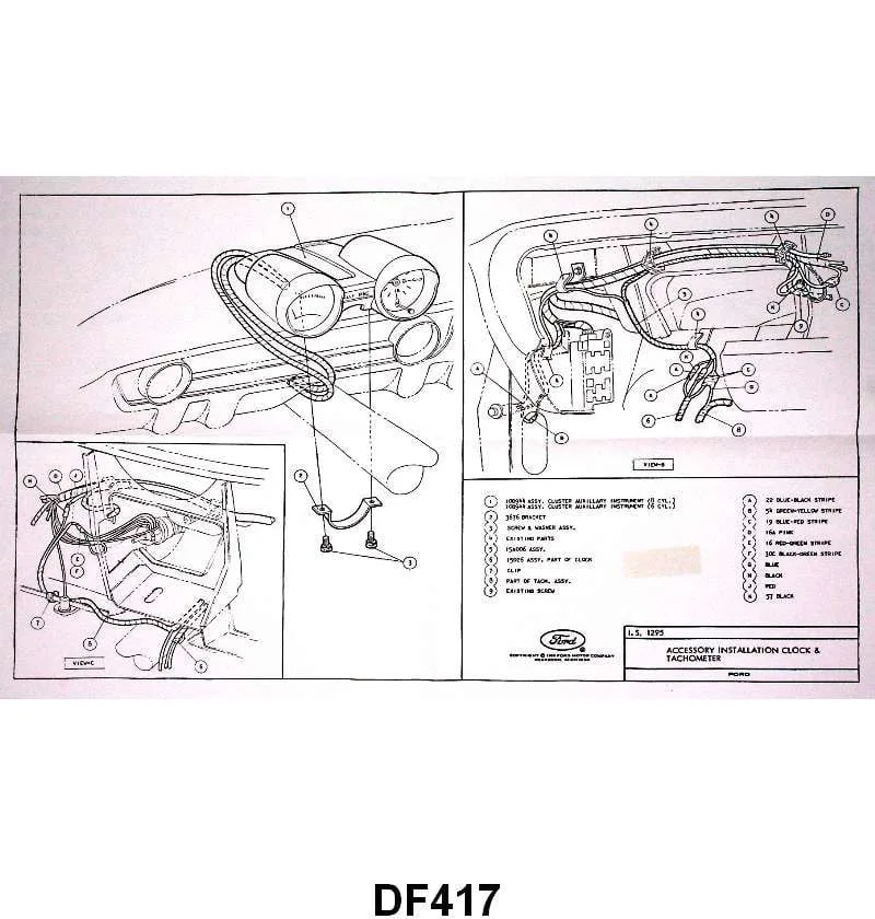 1966 Mustang Rally Pac Wiring Diagram Wiring Diagram