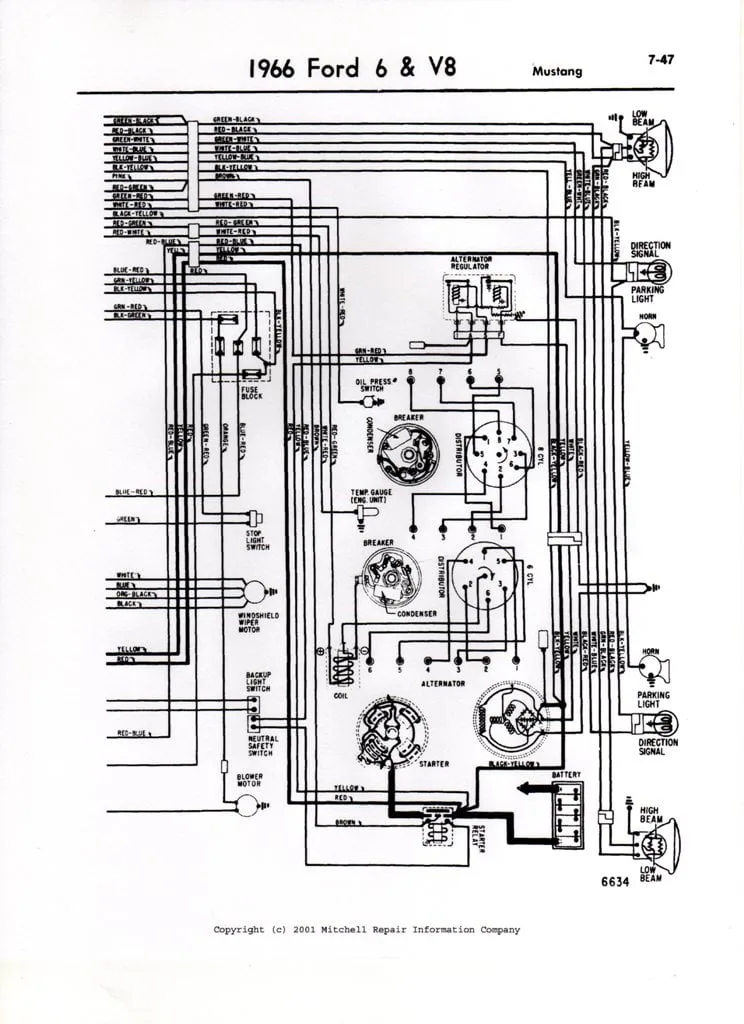 1966 Mustang Starter Solenoid Wiring Diagram Database