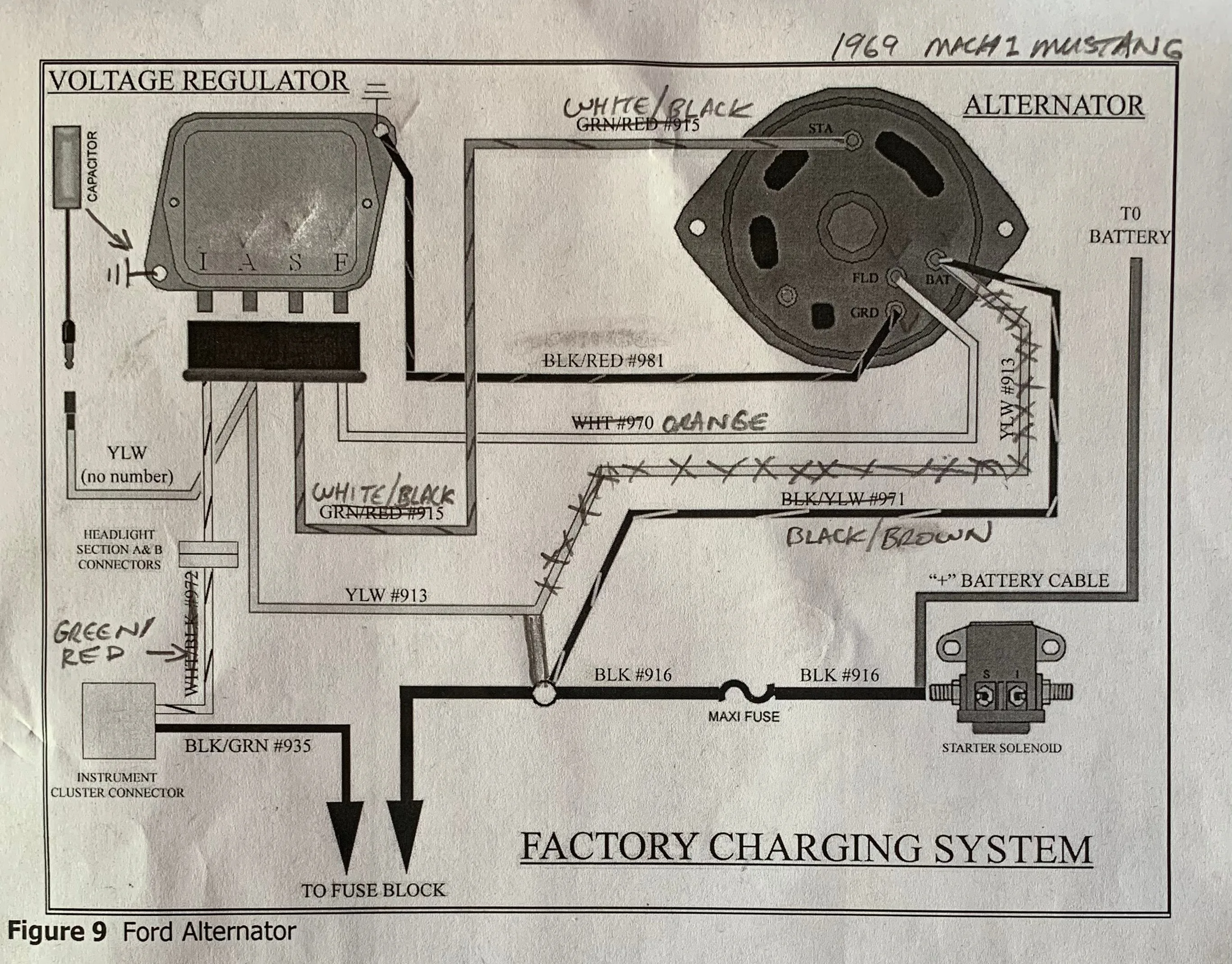 1966 Mustang Voltage Regulator Wiring Diagram